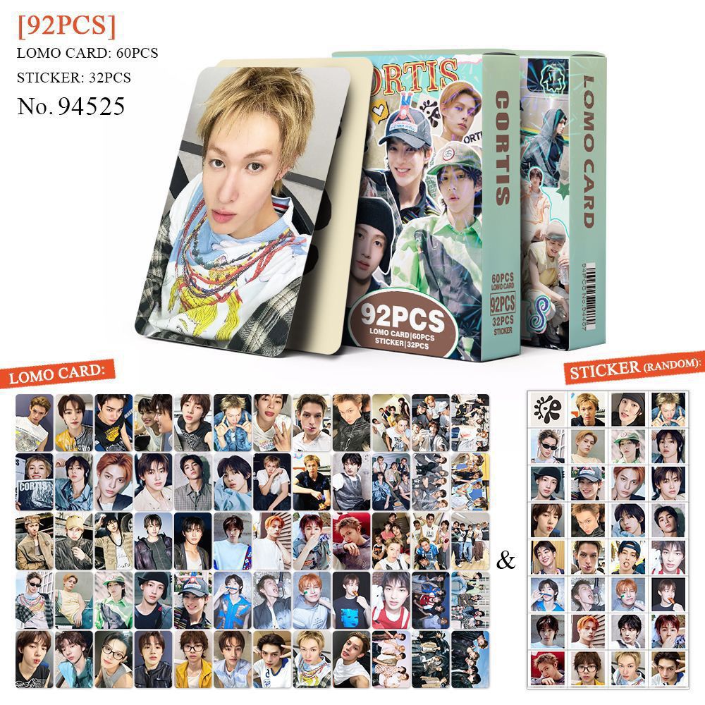 CORTIS PHOTOCARDS 92 PCS (60 PHOTOCARDS + 32 STICKERS) – PLANET STORE