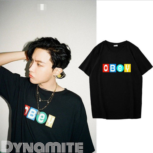 JHOPE OBeY DYNAMITE T-SHIRT 100% COTTON