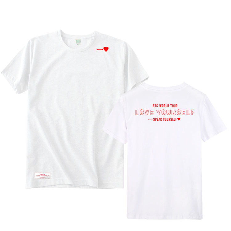 BTS WORLD TOUR L.Y SPEAK YOURSELF T-SHIRTS 100% COTTON – PLANET STORE