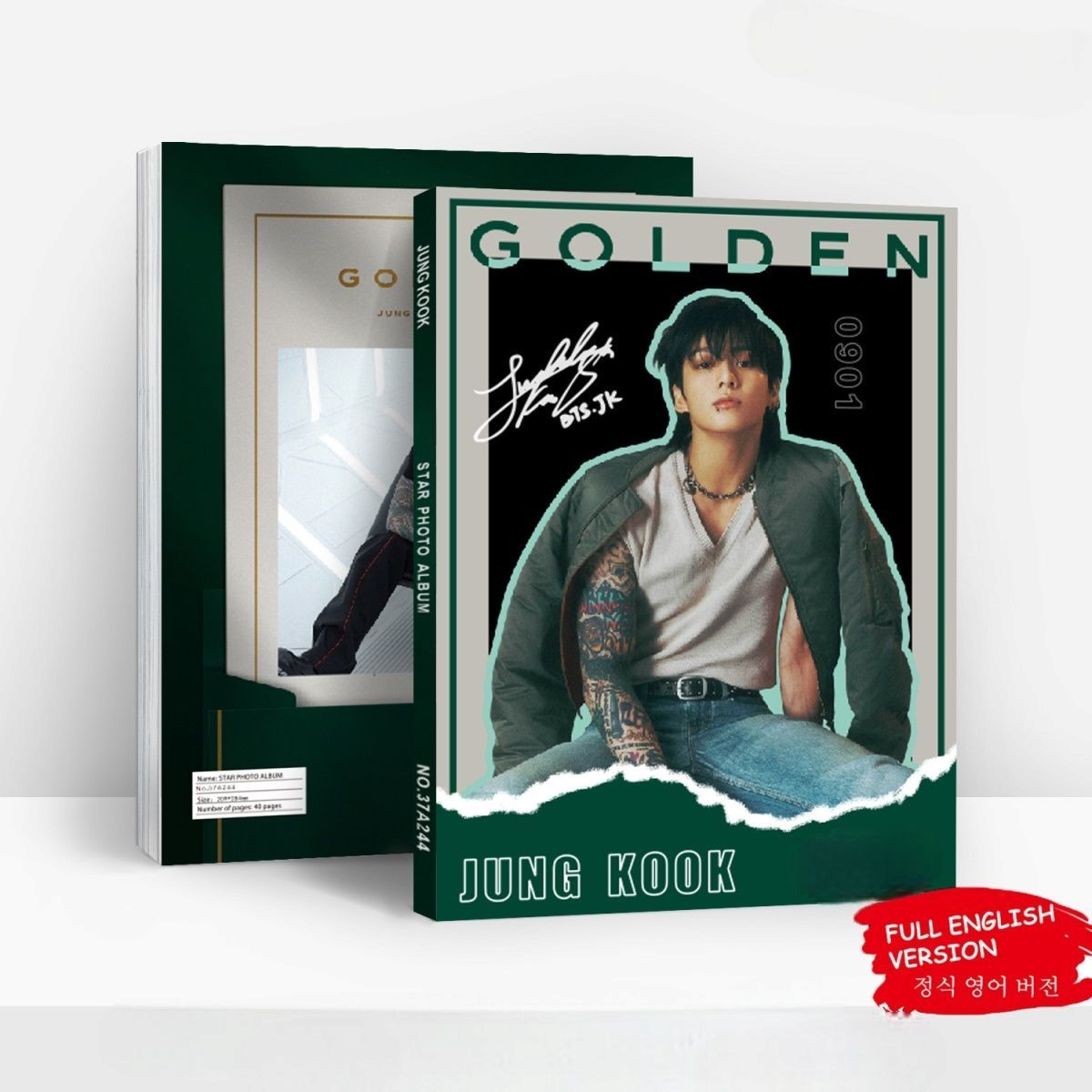 BTS PHOTOBOOK JUNGKOOK 80 PÇS (PHOTOBOOK + VÁRIOS ITENS)