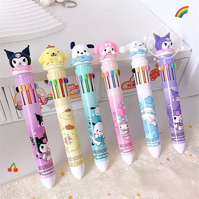 Hello Kitty Gang 10 Colors Pen Kit 6 PCS