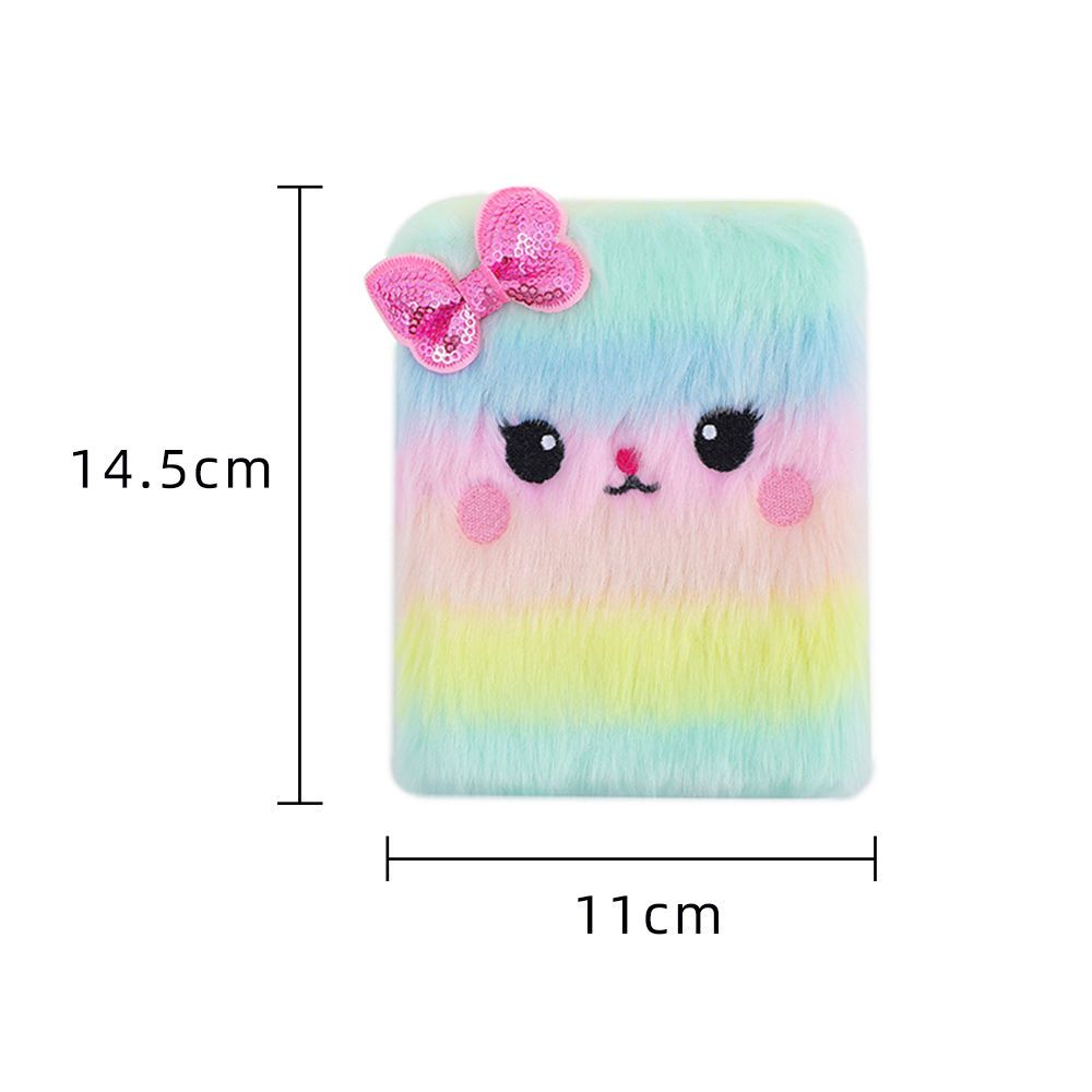 KAWAII NOTEBOOK WITH PLUSH COVER