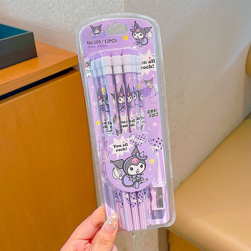 SET OF 12 HELLO KITTY PENCILS