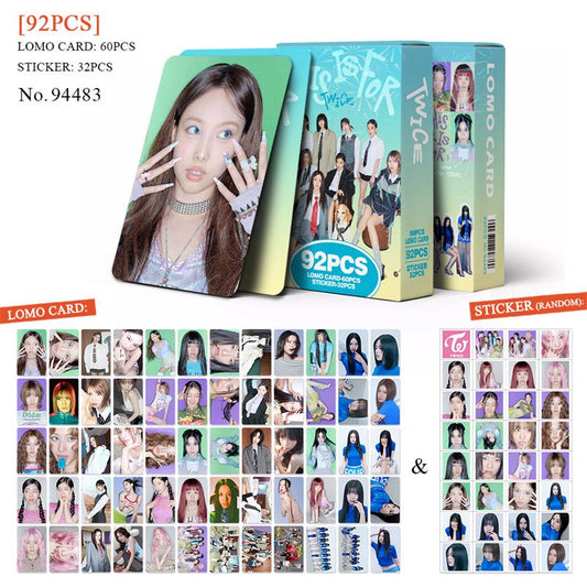 PHOTOCARDS TWICE THIS IS FOR 92 PCS (60 photocards + 32 stickers)