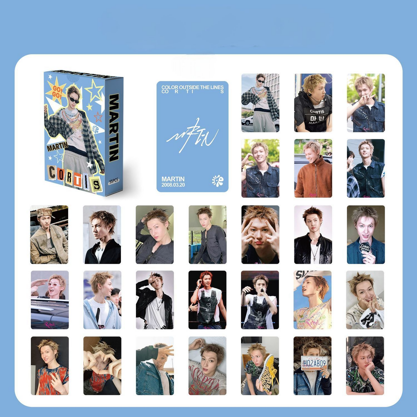 CORTIS MARTIN PHOTOCARDS 55 PCS