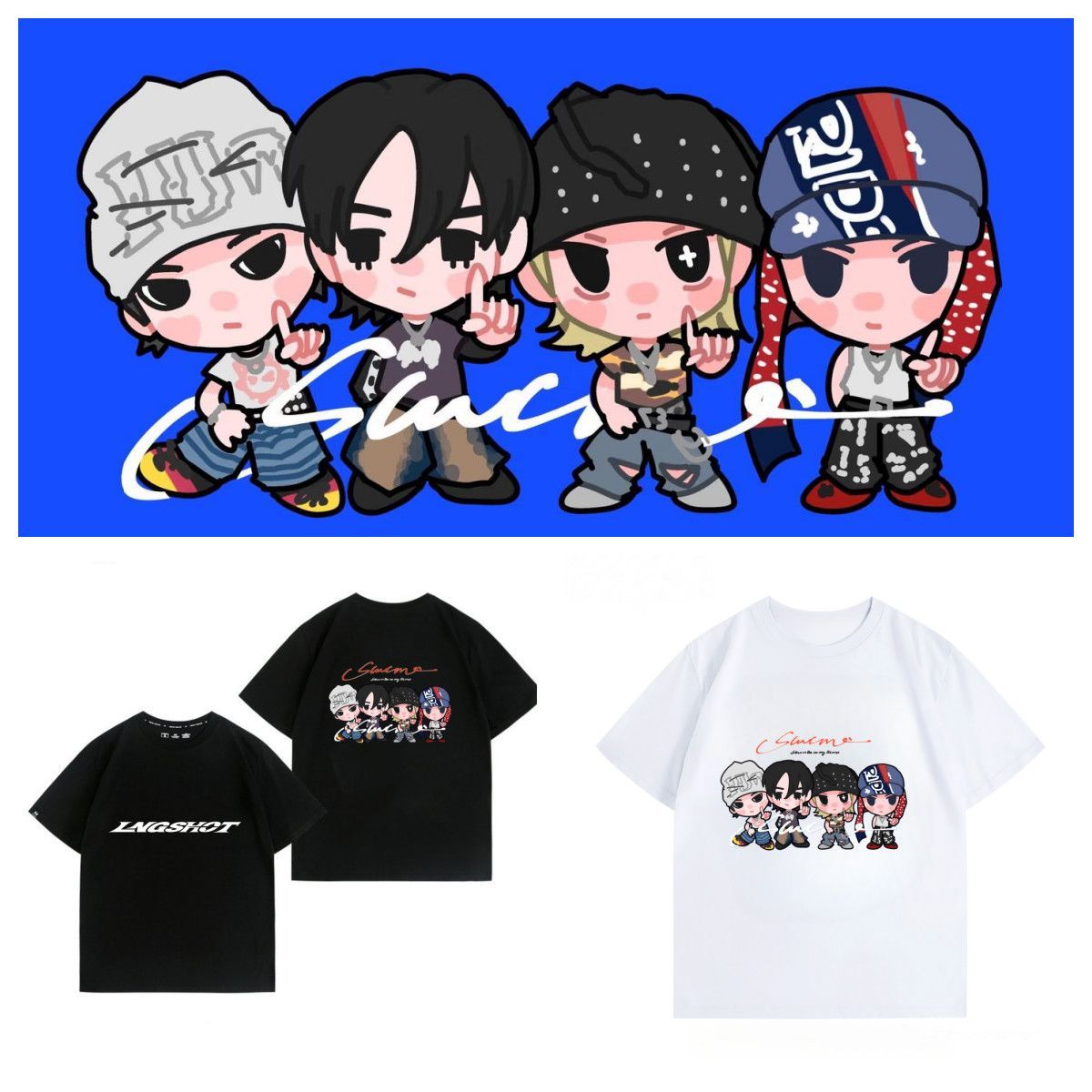 LNGSHOT T-SHIRTS 100% COTTON