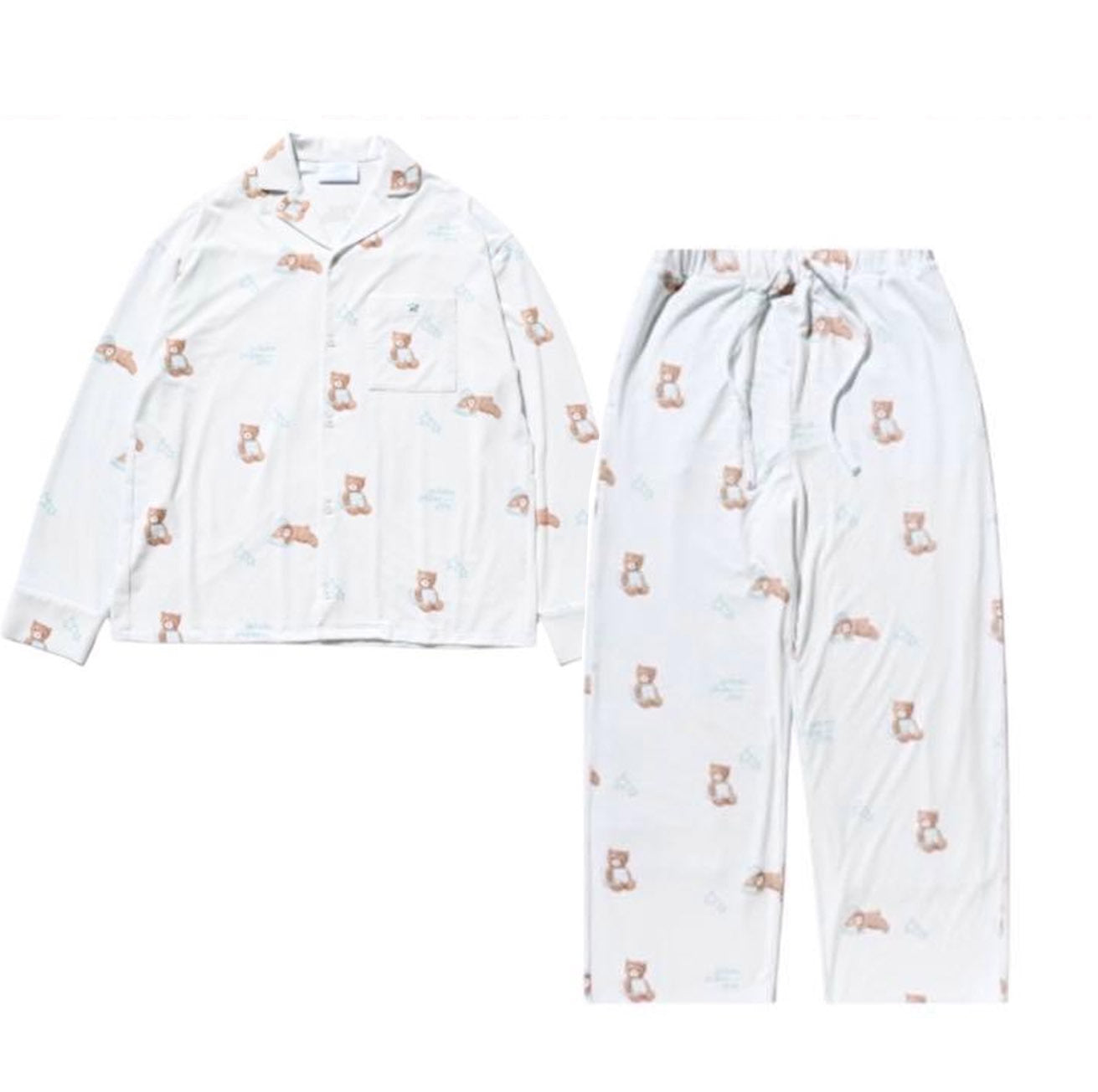 PAJAMAS JIN BEAR PATTERN (Pink/Mint)