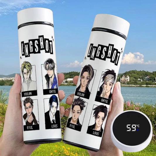 LNGSHOT THERMAL BOTTLES IN STAINLESS STILL WITH LED DISPLAY