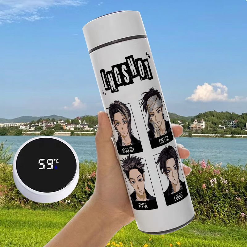 LNGSHOT THERMAL BOTTLES IN STAINLESS STILL WITH LED DISPLAY