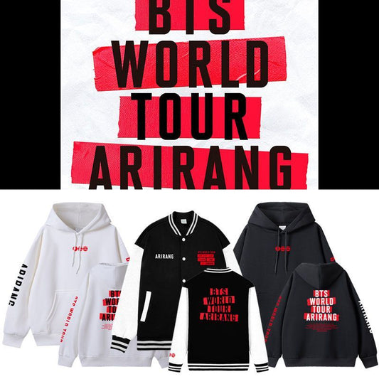 BTS TOUR 2026 COLLEGE JACKET AND HOODIE