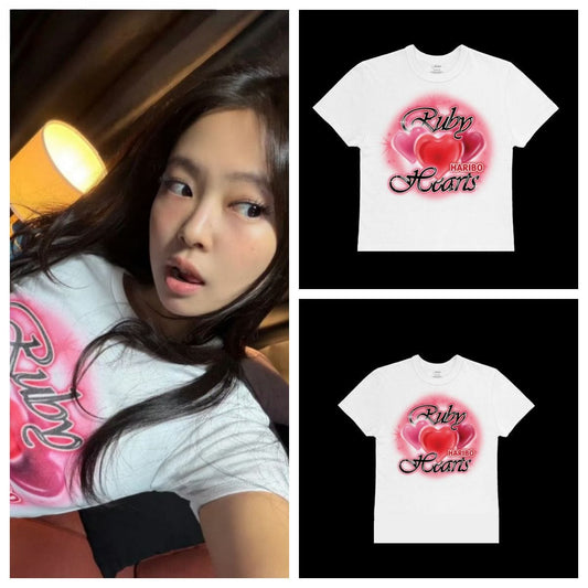 JENNIE T-SHIRT/CROPPEDS 100% COTTON