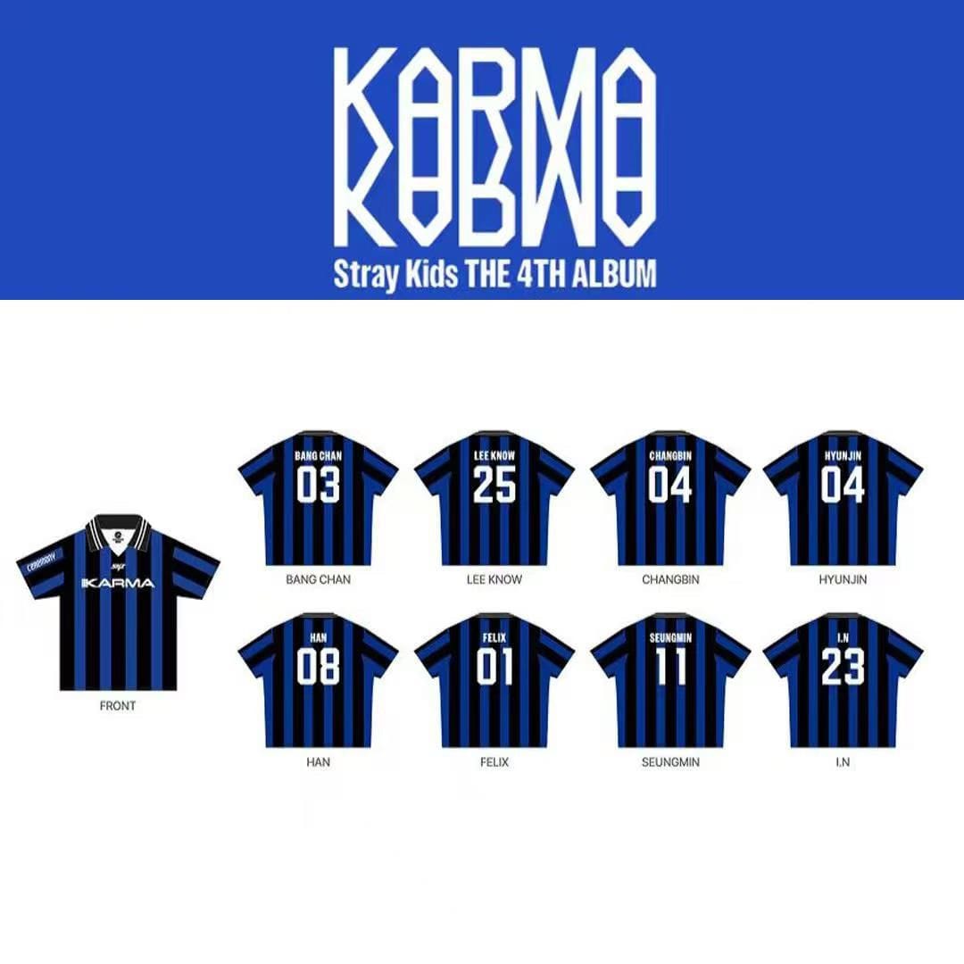 STRAY KIDS KARMA UNIFORM T SHIRTS