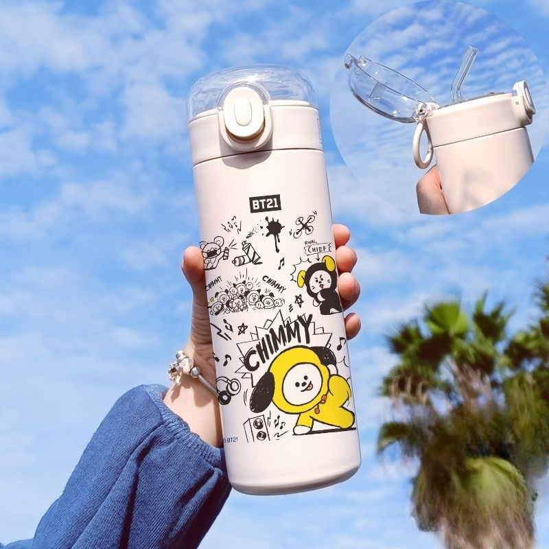 BT21 STAINLESS STEEL THERMAL BOTTLES 420 ML